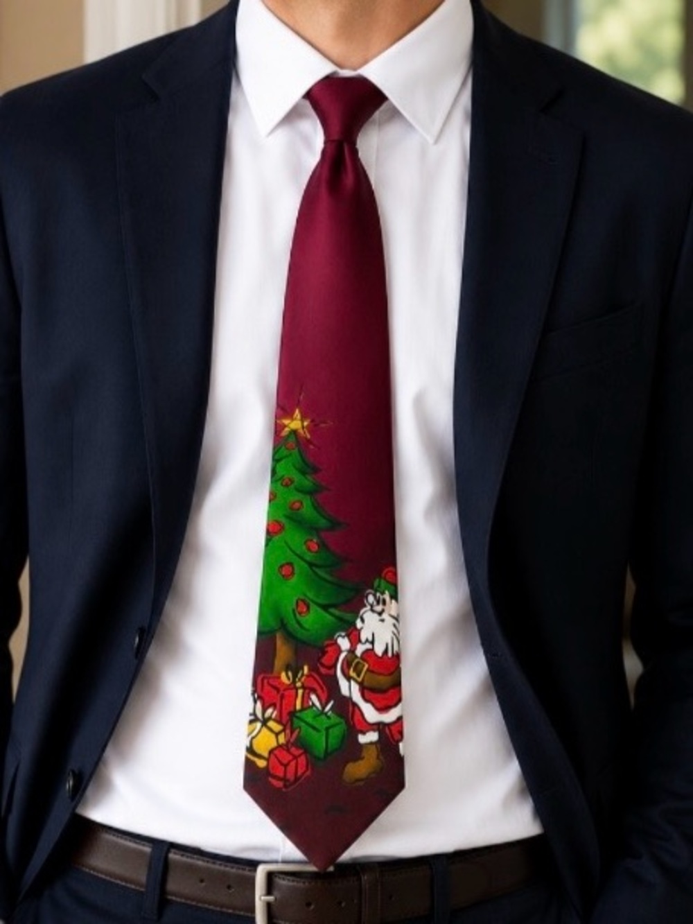 Jerry Garcia Christmas Limited Edition 47 Silk Tie Santa Tree Gifts Holiday 2008
